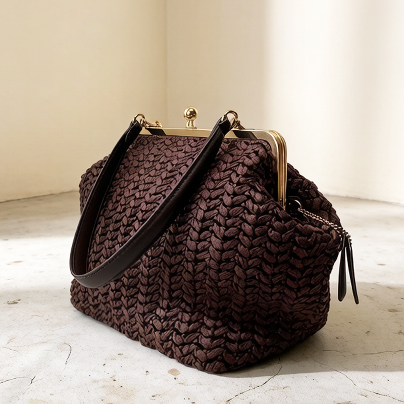 Luxury Bag Collection - Bolsa de praia feminina de palha
