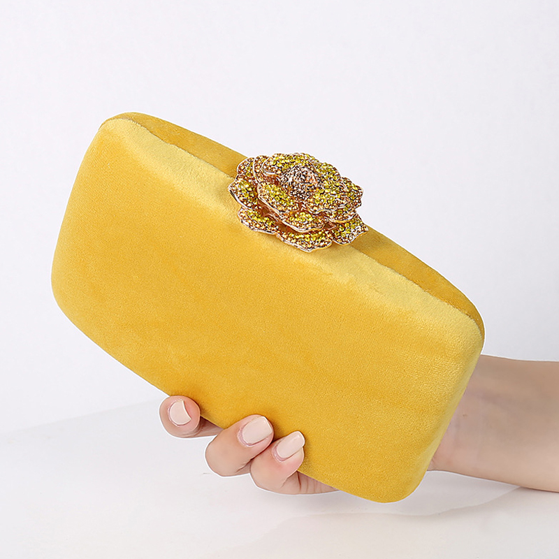 Luxury Bags Yellow - Bolsa tote felpuda para festa de