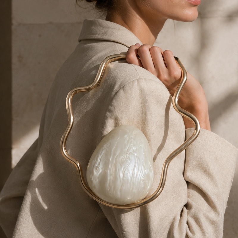 Luxury Bag Collection - Mini Bolsa de Acrílico em Formato