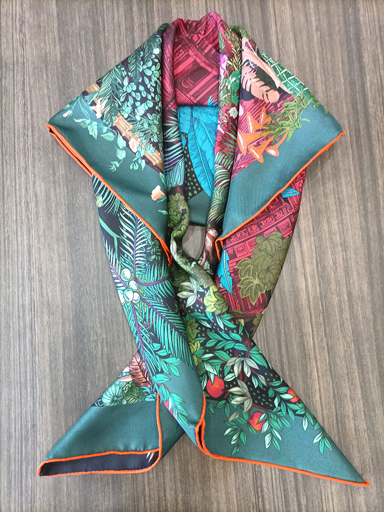 Luxury Bags For Travel - Lenço de Seda 90CM Feminino com