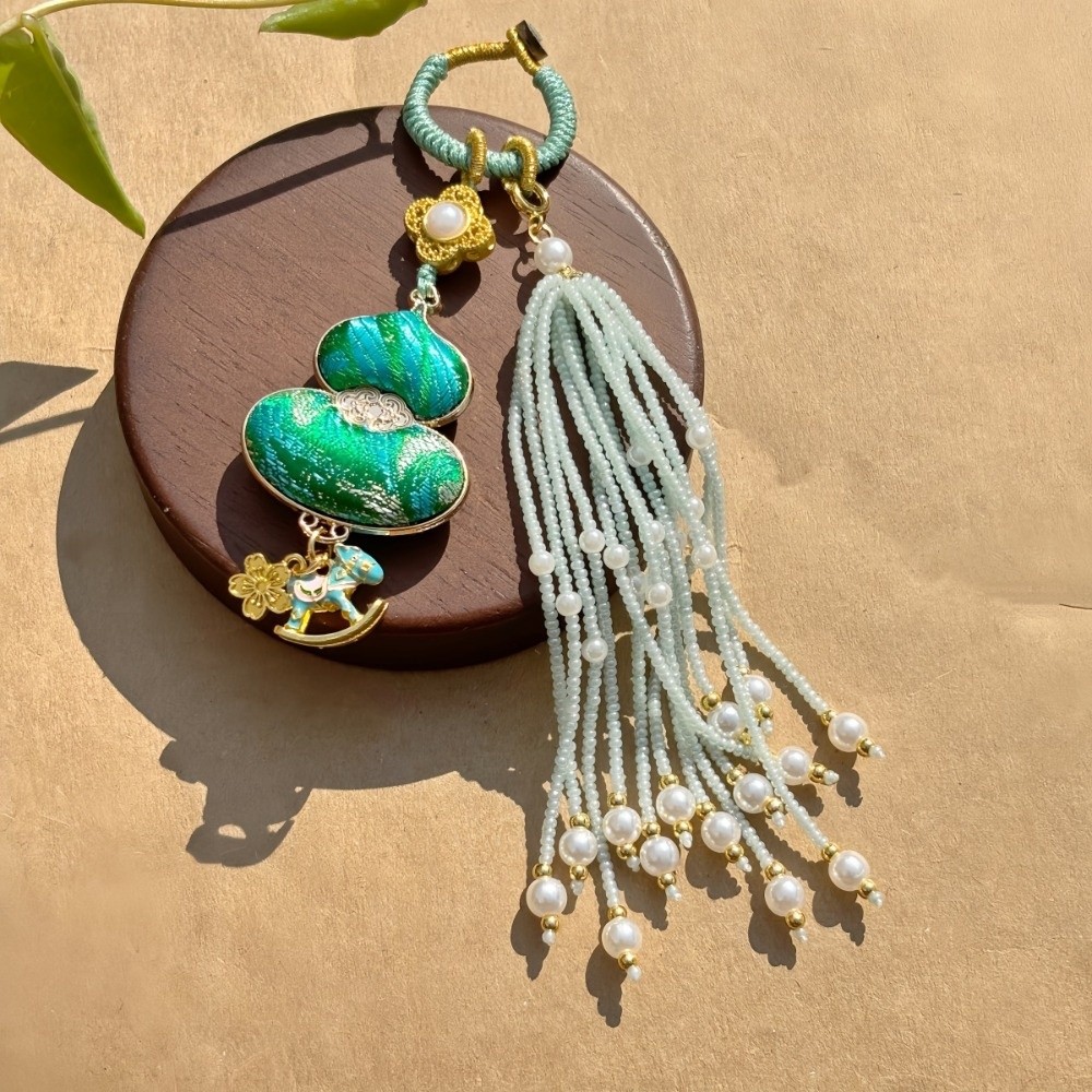 Luxury Bags Yellow - Chaveiro de Luxo Tradicional Chinês com