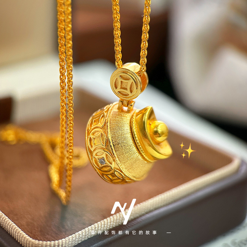 Luxury Bags Yellow - Colar de Luxo Leve com Pingente