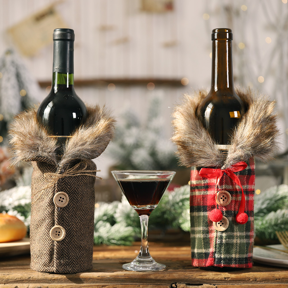 Luxury Xmas Bags - Capa luxuosa para garrafa de vinho