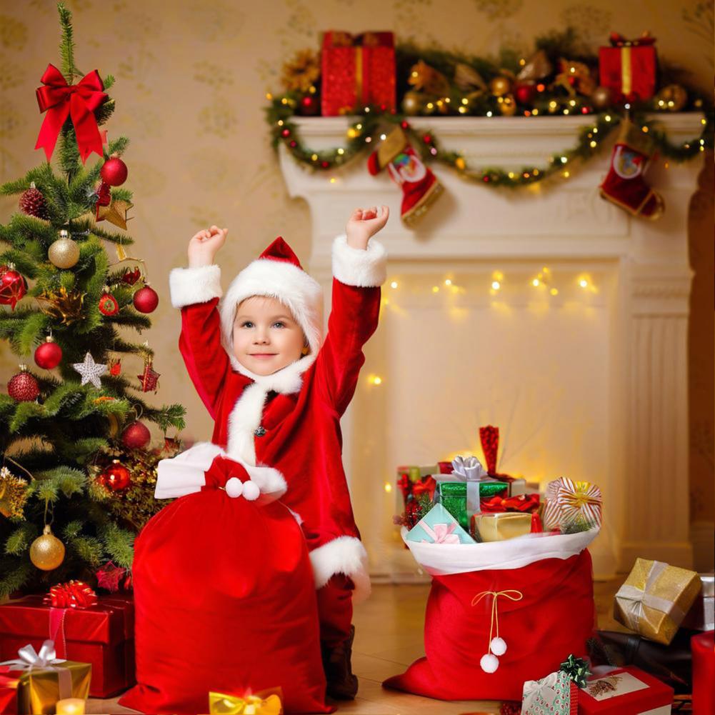 Luxury Xmas Bags - Decorações Versáteis para Feriados, Sacolas de