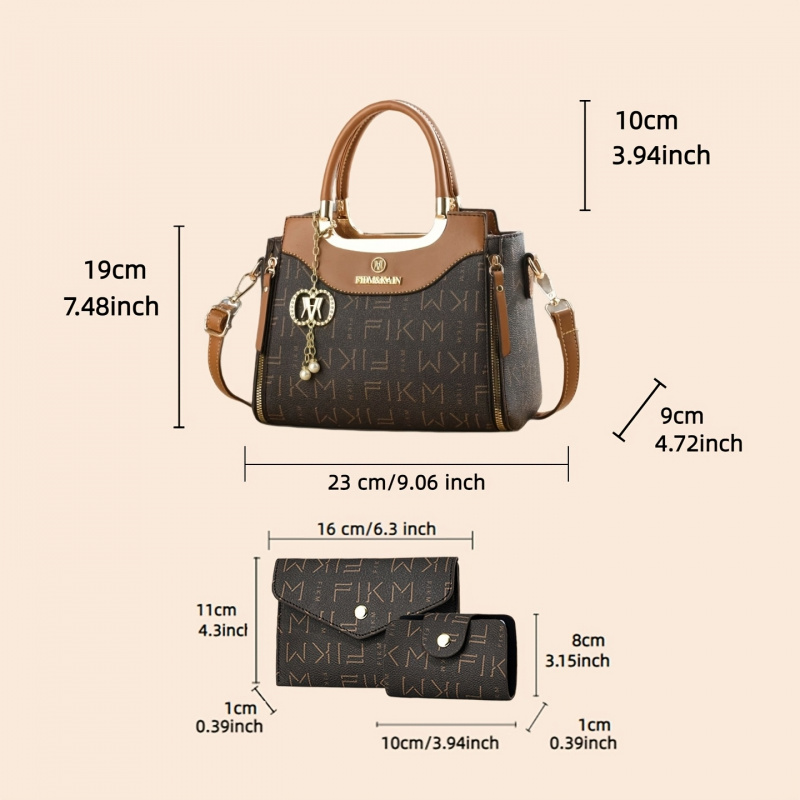 Conjunto de 3 peças de bolsas  - Luxury Bags & Leather Repair Of Atlanta Photos avaliação e preço