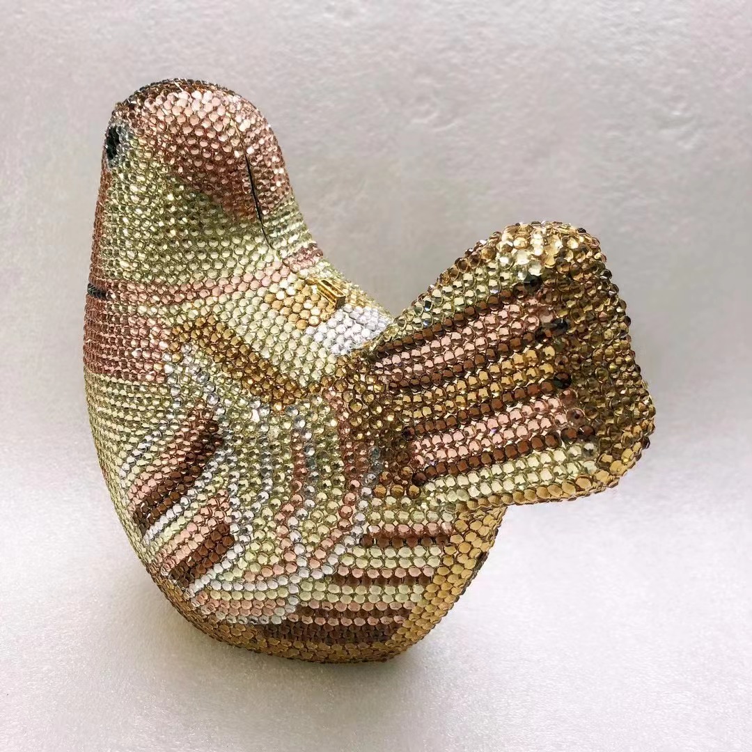 Pássaro Diamante Saco De Noite - Luxury Bags Yellow avaliação e preço