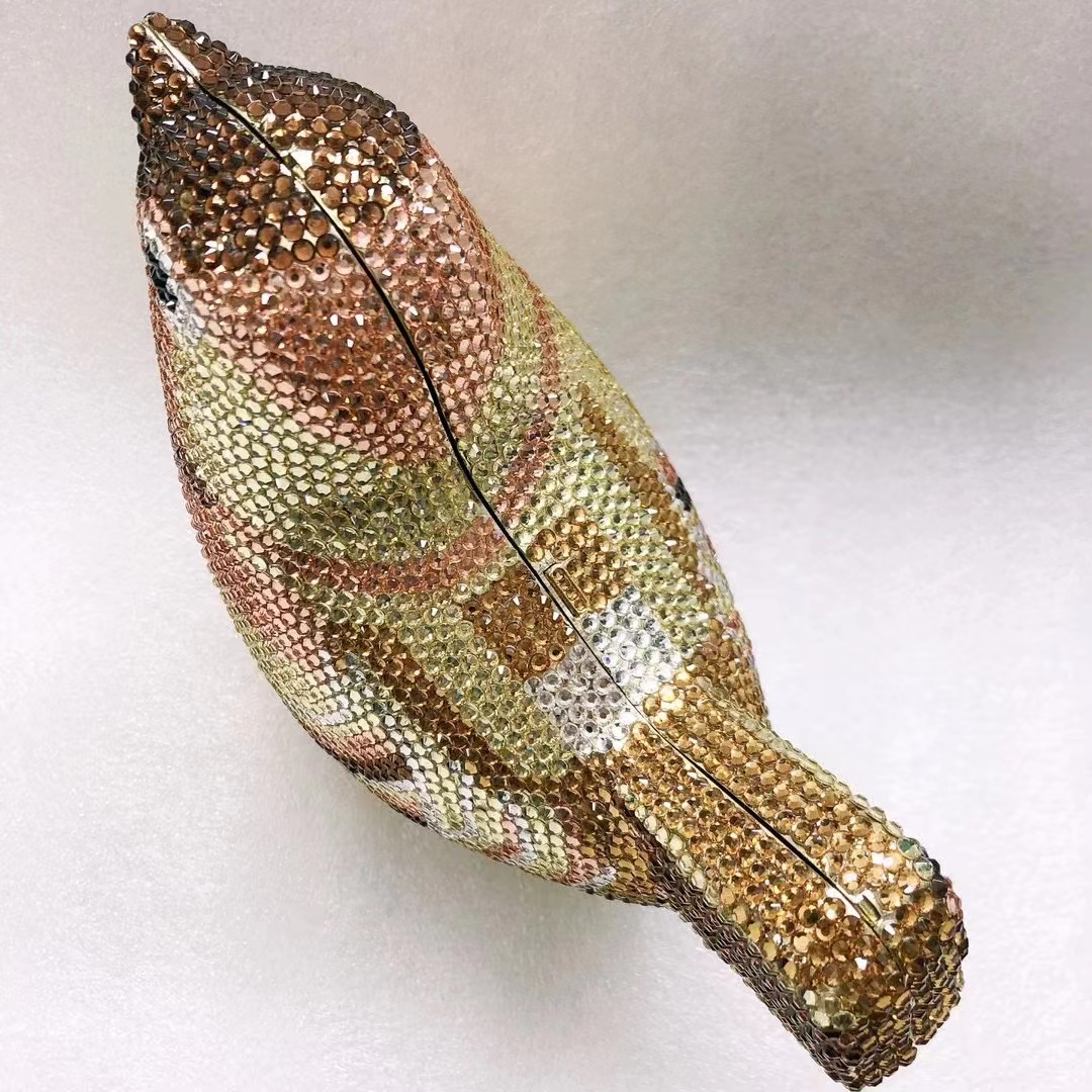 Pássaro Diamante Saco De Noite - Luxury Bags Yellow avaliação e preço