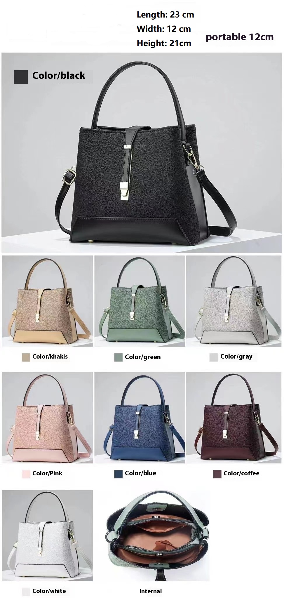 Novo luxo sacola de couro eleg - Luxury Bag Collection avaliação e preço