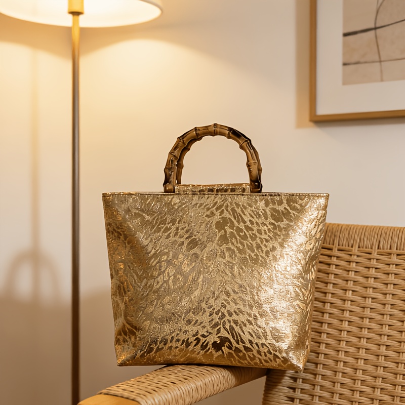 Bolsa tote feminina em jacquar - Luxury Bag Collection avaliação e preço