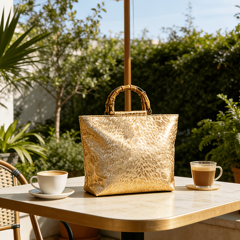 Bolsa tote feminina em jacquar - Luxury Bag Collection avaliação e preço
