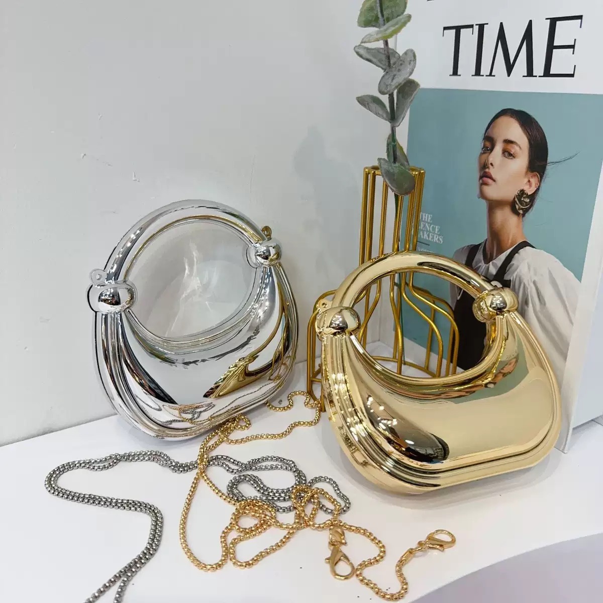 Mini bolsa de noite dourada, b - Luxury Bag Collection avaliação e preço