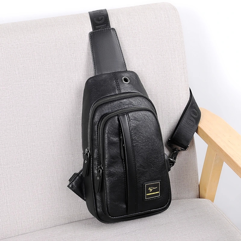Bolsa de peito de couro cangur - Luxury Bags Sling avaliação e preço